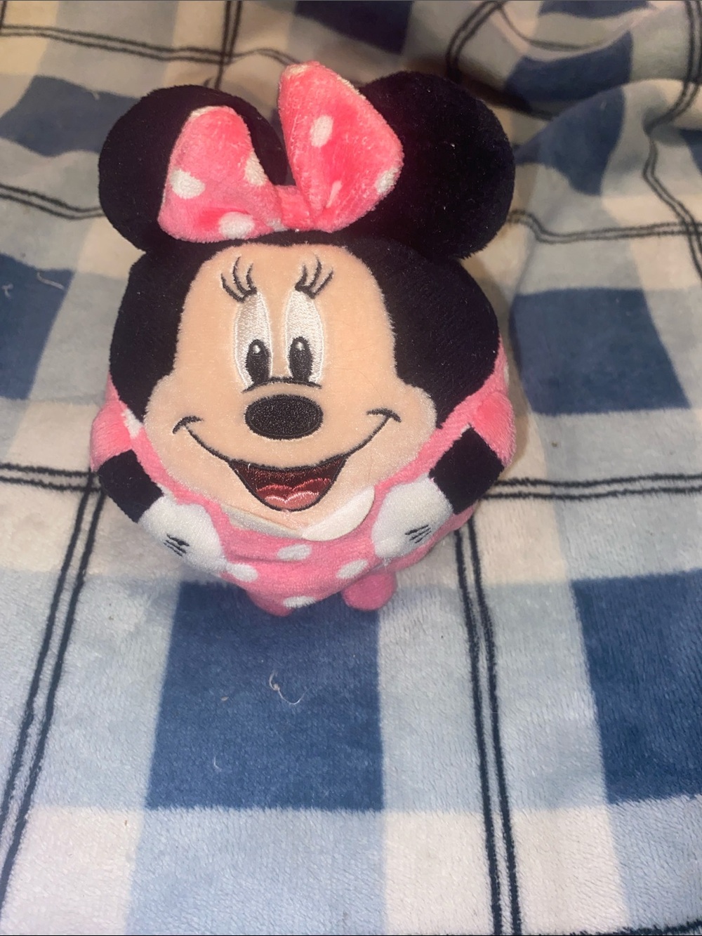 Ty Disney Minnie Mouse Plush Ball Toy in Pink, Black, White